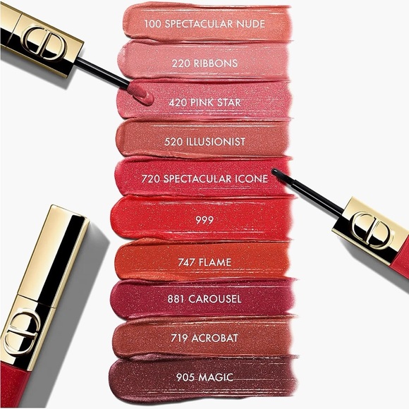 Dior Rouge Dior Sequin Liquid Duo – 100 Spectacular Nude (Sold Out Shade) NEW - Picture 3 of 4